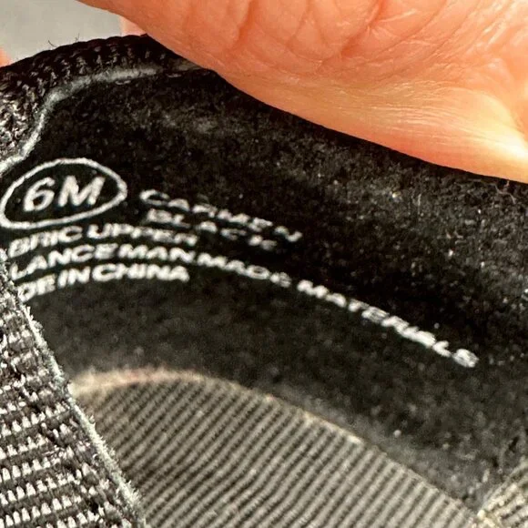 Vintage Womens Flats Shoes Madeline Stuart 1990s Size 6 Black Colorful Bow - Picture 8 of 11